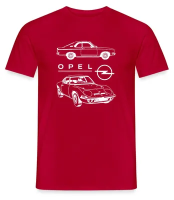 Produktbild von Spreadshirt Opel Manta Und Opel GT Design Mit Logo Männer T-Shirt, M, Rot