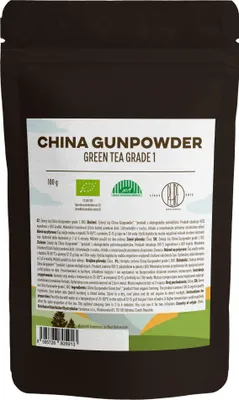 Immagine prodotto di BrainMax Pure® China Gunpowder Grade 1, tè verde, 100 g
