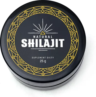 Produktbild von Shilajit Mumijo 100% Rein – Altai Harzpaste – Natürliches Nahrungsergänzungsmittel – Vitalität & Energie – 25g Glas