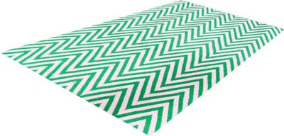 Productafbeelding van Kelim tapijt, zigzag patroon, groen (155x240 cm)
