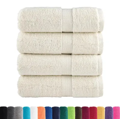 Immagine prodotto di vidaXL Asciugamani per ospiti Premium SOLUND 4 pz. Bianco crema 30x50 cm 600 g/m²