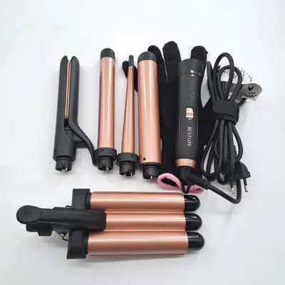 Produktbild von BESTOPE MIX Lockenstab Haarglätter 5 in 1 Wavy Hair Straightener Powerful