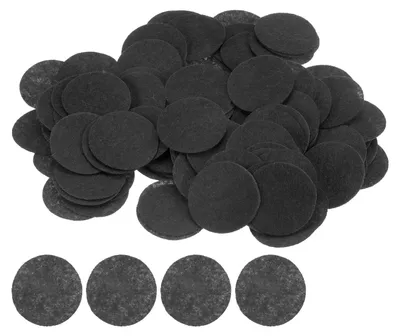 600 runde Filzkreise 40 mm, schwarz, für DIY-Basteln