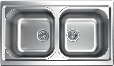Zdjęcie produktu dla Apell TM862IPC, Zlew wpuszczany, Prostokątny, Szary, 2 mis(y), Kwadrat, 370 x 370 mm