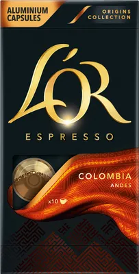 Produktbild von L'Or Pure Origins Espresso Colombia | 10 Nespresso® komp. Kapseln