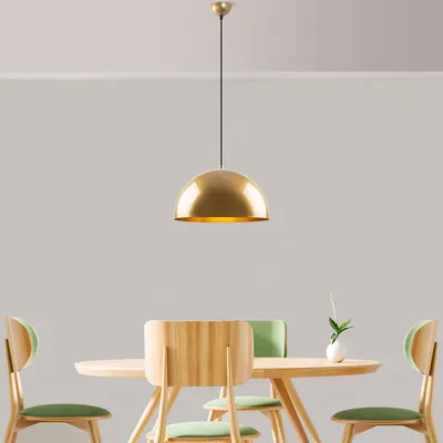 Obrázok produktu pre Opviq, Kure - 40 - Mr-722 - 1, luster, zlatý, KOVOVÉ TELESO, 40 x 40 x 30 - 116 cm