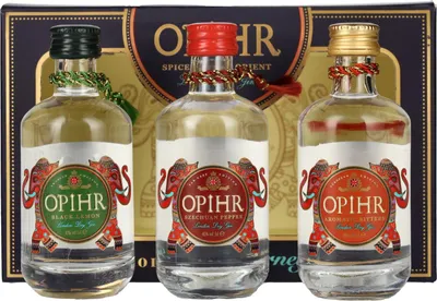 Produktbild von Opihr Gin SPICES OF THE ORIENT London Dry Gin Miniset 43% Vol. 3x0,05l