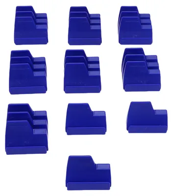 Image de Organisateur modulaire pour 10 clés avec crampons antidérapants – Solution de rangement pour 23 clés – Bleu