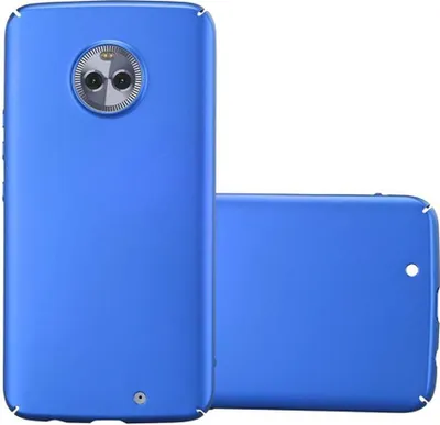 Obrázok produktu pre Cadorabo puzdro pre Motorola MOTO X4 ochranný kryt v modrom tvrdom puzdre puzdro na mobilný telefón