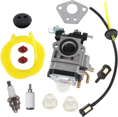 Produktbild von Vergaser für Motorsense 52 cc 49 cc 43 cc, Carbu-Set mit Dichtung, Schlauch, Zündkerze und Benzinfilter