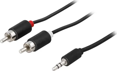 Obrázek produktu pro Deltaco MM-143A, 3.5mm, Samec, RCA, Samec, 10 m, Černá