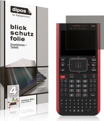 Produktbild von Blickschutzfolie für Texas Instruments CX CAS II FC TI-Nspire CX II-T CAS matt Schutzfolie Folie Display Schutz dipos