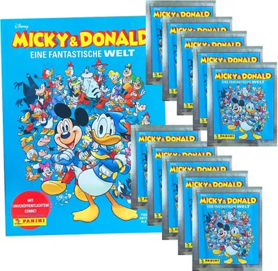 Immagine prodotto di Micky & Donald - Un mondo fantastico - Figurine da collezione - 1 album + 10 bustine