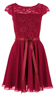 Produktbild von Cocktailkleid aus Spitze und  Chiffon
