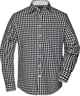 Produktbild von Men's Checked Shirt black/white, Gr. 3XL