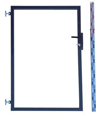 Produktbild von Gartentor - Rahmen für Zaunlatten und Paneele 140 cm Graphit RAL7016 Anthrazit Zaunlatten