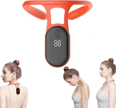 Produktbild von Intelligenter Haltungskorrektur Trainer – Unsichtbare Rückenstütze aus Silikon mit Vibrationswarnung & LCD-Display – Ergonomische Haltungstrainer für Kinder & Erwachsene