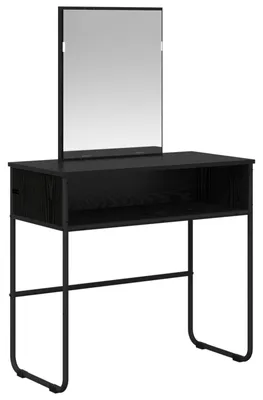 Produktbild von vidaXL Schminktisch Schwarze Eiche 81 x 40 x 131 cm Holzwerkstoff
