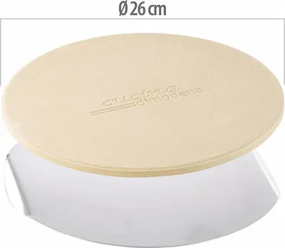 Image de Pierre à pizza pour cuisson au barbecue - Ronde, 26 cm