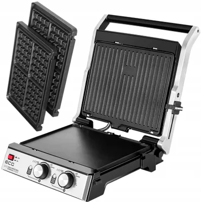 Produktbild von Elektrogrill Ecg Kg 2033 Gofry Panini Bbq 3In1 2000W Solid