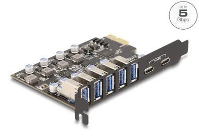 Image de DELOCK USB 5 Gbps PCI Express x1 Karte zu 5 x extern