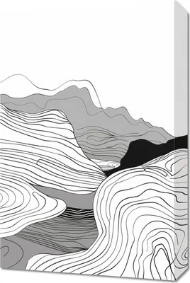 Produktbild von Bild 40x60cm Geometrische Erhebungen