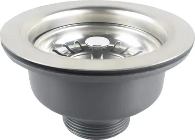 Produktbild von 304 Edelstahl Küche Siebkorbventil Korb Abfluss Siebkörbchen Ablaufventil, Ø 110 mm 11/2" oben