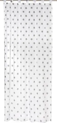 Produktbild von Elbersdrucke Schlaufenschal Stars Allover 07 weiß-grau 255x140 cm