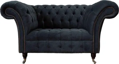 Zdjęcie produktu dla Designerska sofa Chesterfield fotel tapicerka luksusowe tekstylne kanapy 1-osobowe