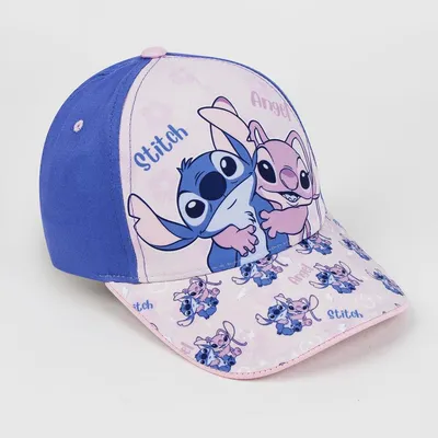 Immagine prodotto di Berretto estivo Lilo & Stitch - berretto per bambini con stampa e protezione UV rosa