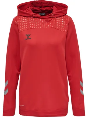 Produktbild von Hummel Lead Poly Kapuzenpullover Rot L Frau Rot L
