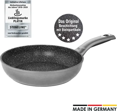 Produktbild von STONELINE® Gourmundo Schmorpfanne 28 cm | ohne Deckel - Grau