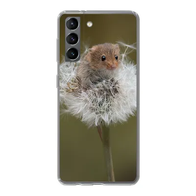 Produktbild von MuchoWow® Handyhülle Schutzhülle Hülle für Samsung Galaxy S21 Maus - Jung - Blumen Silikon Softcase Handy Hülle - Softcase