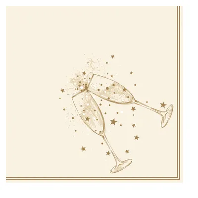 Image de PAPSTAR 88635 PAPSTAR Servietten Festivity gold 50 St.