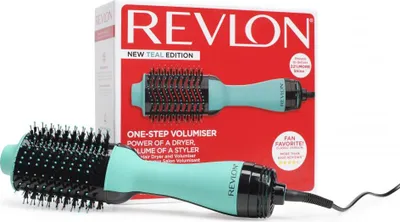 Produktbild von Revlon RVDR5222TE, Heißluftbürste, Warm, Schwarz, Türkis, AC, 285 mm, 100 mm