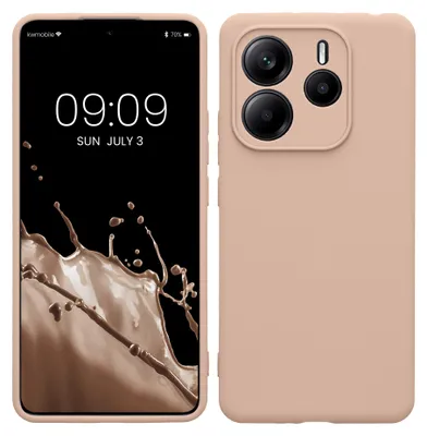 Produktbild von kwmobile Handyhülle für Xiaomi Redmi Note 14 5G (Nicht für 4G) Hülle - weiches Handy Silikon Case - Schutzhülle Cover - Coconut Swirl