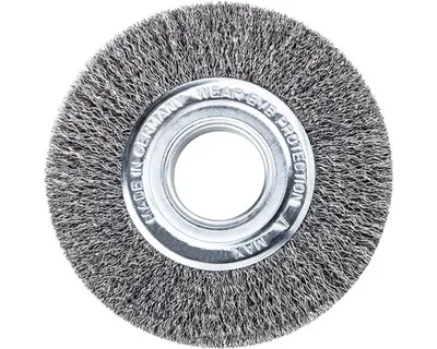 Obrázek produktu pro Lessmann drátěný kulatý kartáč ocelový drát 0,30 / 0,35 mm, šířka kartáče⌀xšířka kartáče: 178X23 mm
