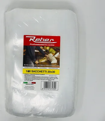 Zdjęcie produktu dla Reber 6723 N, Woreczek do pakowania próżniowego, 100 szt., 200 mm, 300 mm