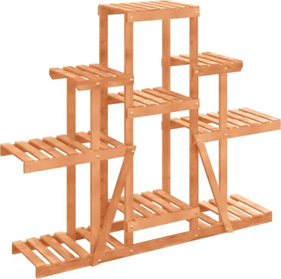 Image de vidaXL Pied à fleurs 110x25x96 cm bois massif sapin