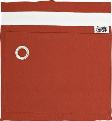 Produktbild von Jamie Oliver Kochschürze, mit Tasche, Küchenschürze, Backschürze, Koch Schürze, Baumwolle, Rot, Einheitsgröße, 552970