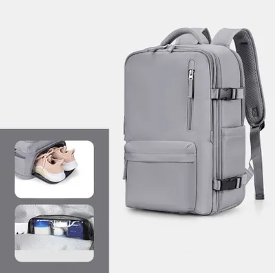 Imagen del producto de Bolsa de hombro multifuncional AIORBER, gran capacidad, compartimento separado para zapatos, diseño impermeable, apta para portátiles de 16 pulgadas, 45x31x20 cm