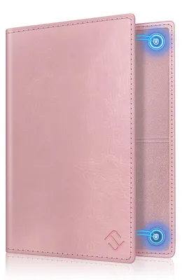 Produktbild von FINTIE KFZ Fahrzeugschein Hülle und Versicherungshalter- Magnetverschluss Auto Organizer für das Handschuhfach im, Scheckkarten Schutzhülle Kartenhülle mit Premium Kunstleder, Rosa