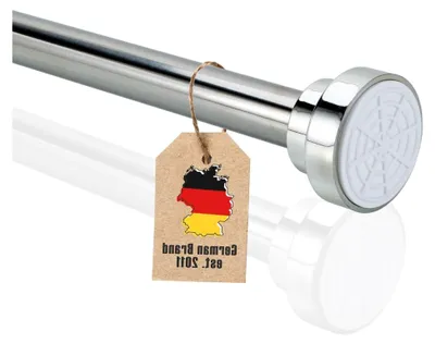 Produktbild von Teleskopstange SILBER 81-148 cm - Ausziehbare Stange, Edelstahl, verstellbar, rutschfest, vielseitig einsetzbar ohne Bohren und Schrauben