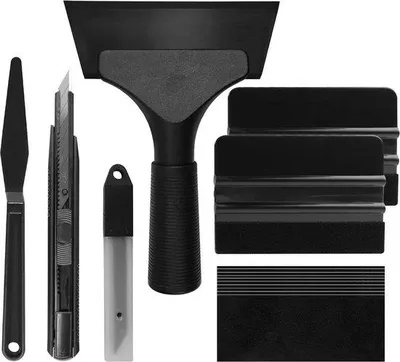 Image de Kit de raclettes pour film teinté, outils pour vinyle, automobile