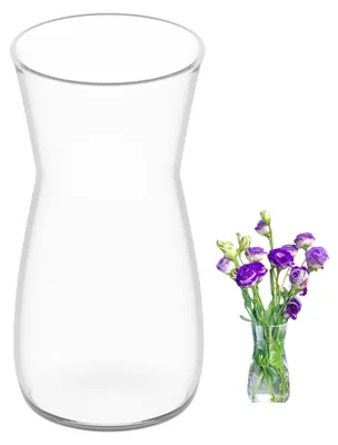 Glasvase klar 20 cm für Tischdekoration und Blumen