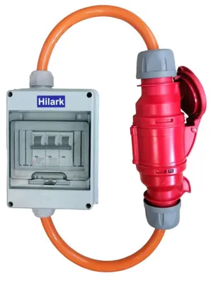 Immagine prodotto di Cavo di prolunga per corrente forte CEE con protezione motore, H07BQ-F, 5x4mm², 1 metro