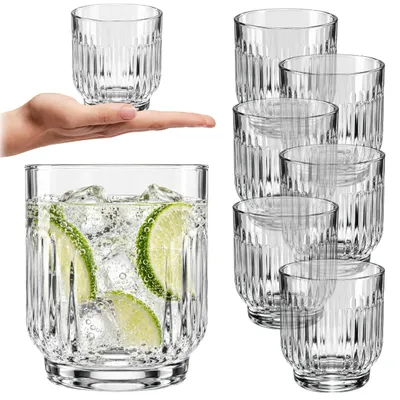 Zdjęcie produktu dla KADAX 6x Szklanki Do Drinków Napojów 330ml Zestaw