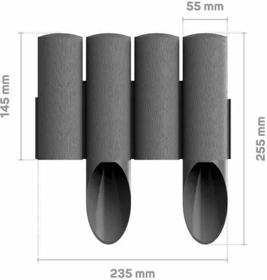 Image de Cellfast Garden Palisade 4 El. 2,3 Mb Graphite