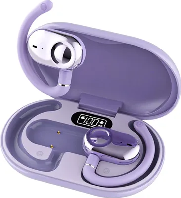 Produktbild von Open Ear Kopfhörer kabellos Bluetooth 5.4 Sport Air Bone Conduction Knochenschall Kopfhörer mit Bügel für Joggen, Laufen, Radfahren, iPhone & Android