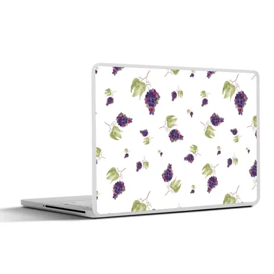 Produktbild von MuchoWow® Laptop Aufkleber Sticker Cover Weintrauben - Lila - Weiß 30x21 cm - Sticker für Laptop - Selbstklebend